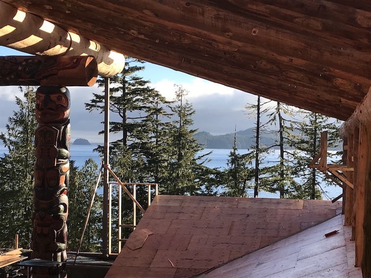 Distant shore, east along the south wall